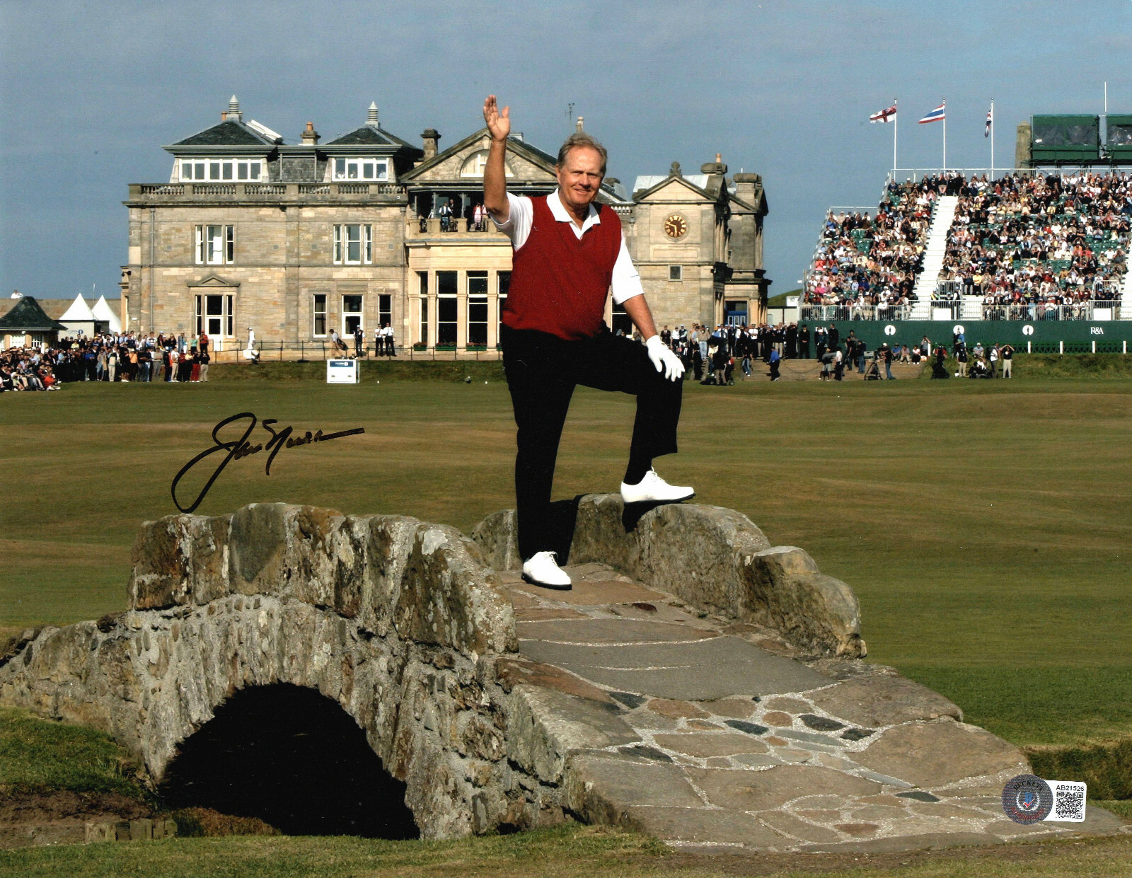 Jack Nicklaus Autographed Signed 11X14 PHOTO THE GOLDEN BEAR BECKETT BAS COA 4 