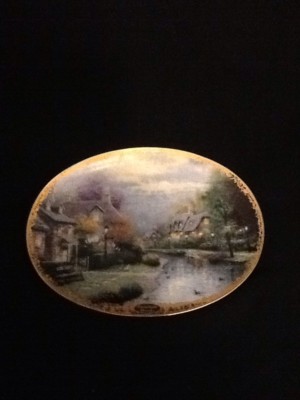 Thomas Kincade collector plate, 1st issue  Lamplight Brooke