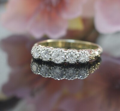Brillant Gold Ring in 585er / 14 Karat Gelb und Weiß Gold Wert 3.000   XXYY