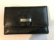 Vintage Muigi Doeer Tri-Fold Leather Coin Purse Change Pouch Key Chain