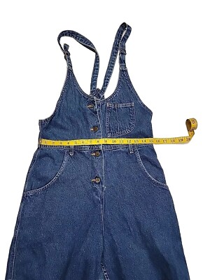 Vintage 80s Lee Kansas Denim Bib Blue Denim Overalls Women 9