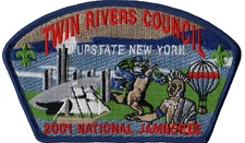 2001 Jamboree Twin Rivers Council JSP Blue Bdr (AR1035)