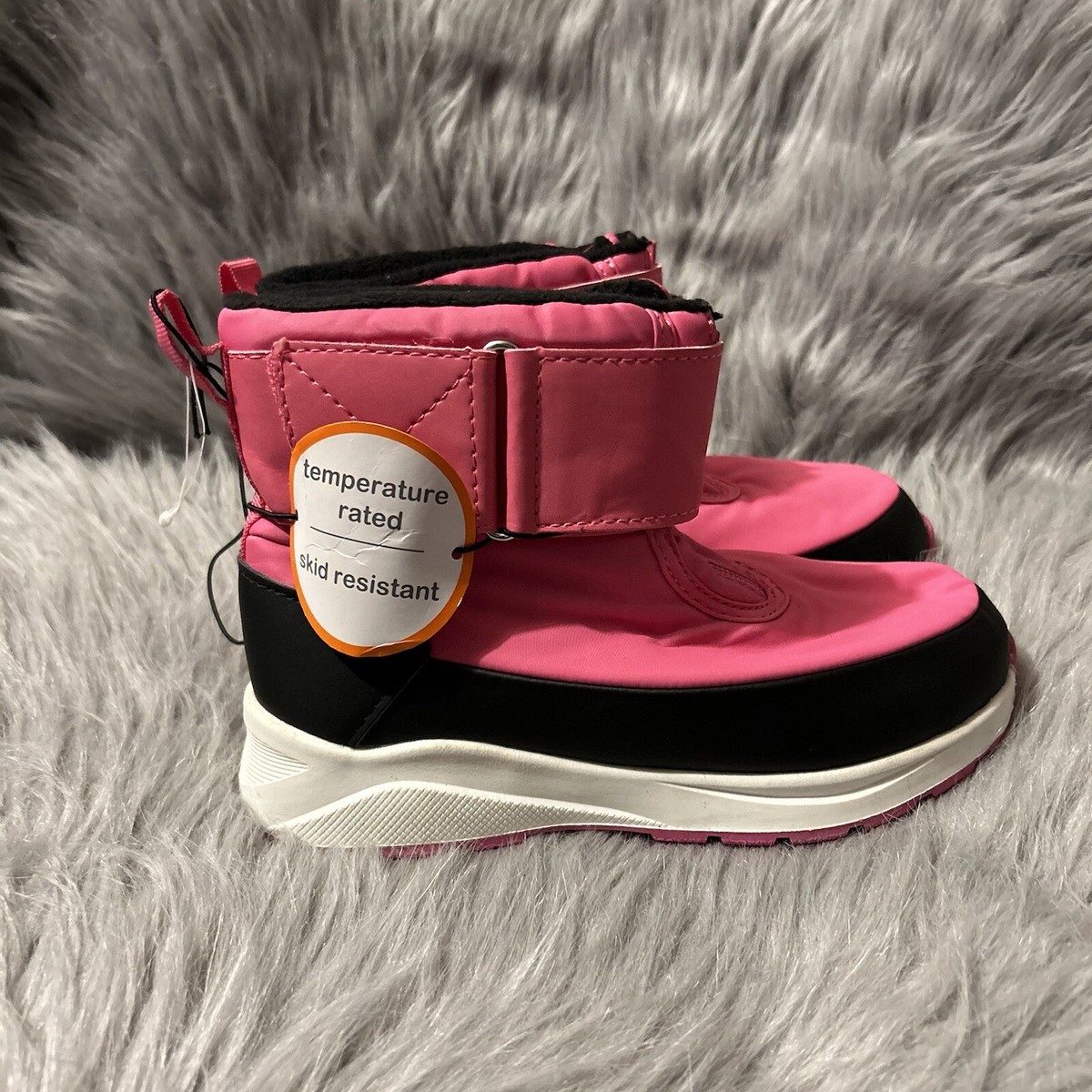Ankle Boots Pink Snow Boots For Toddlers Kids Insulated Ankle