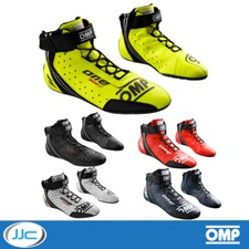 OMP One Evo X FIA 8856-2018 Approved Race Boots (Leather, Breathable)