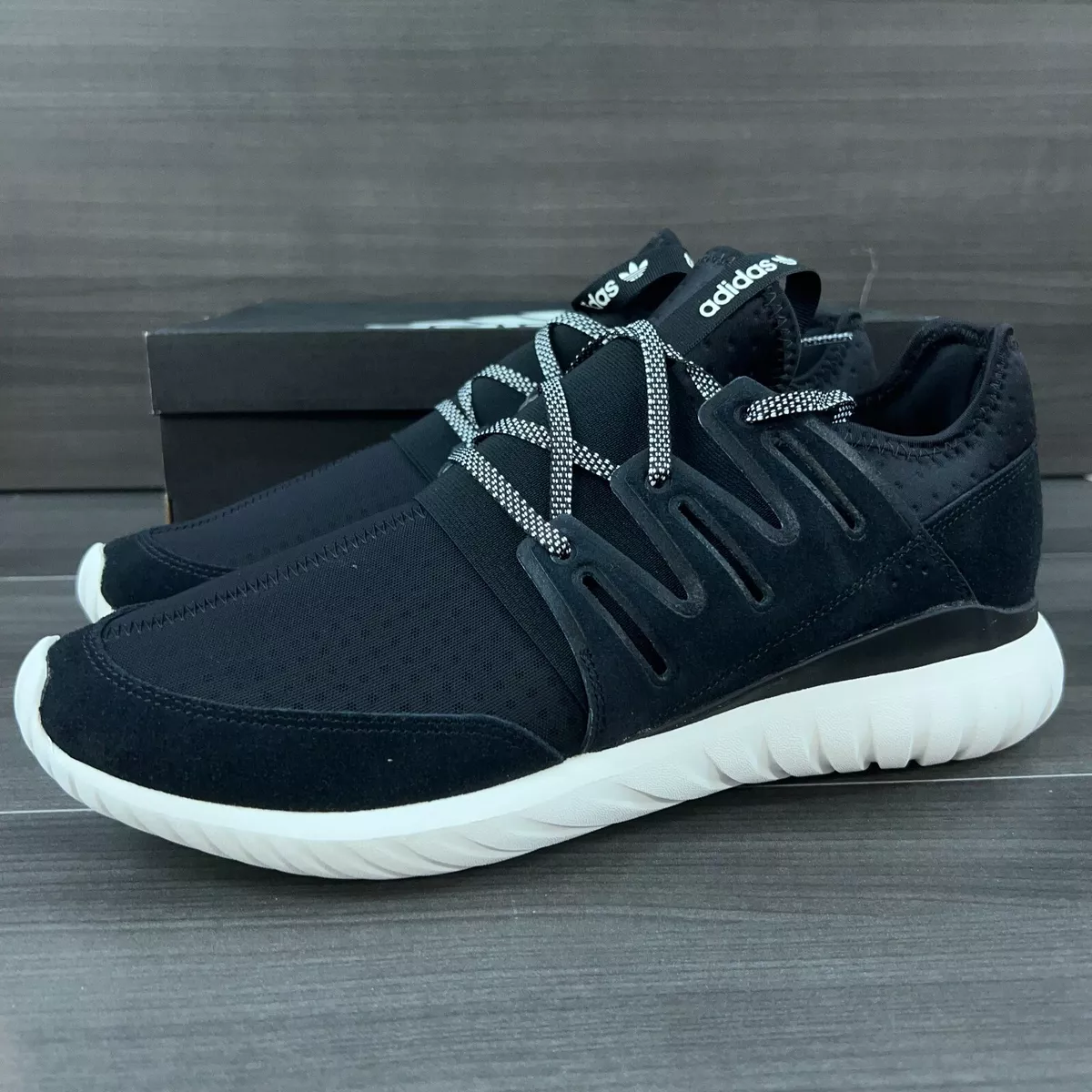 Adidas Tubular Radial Men's Size 12 Core Black White S80114 New Running  Shoes | eBay
