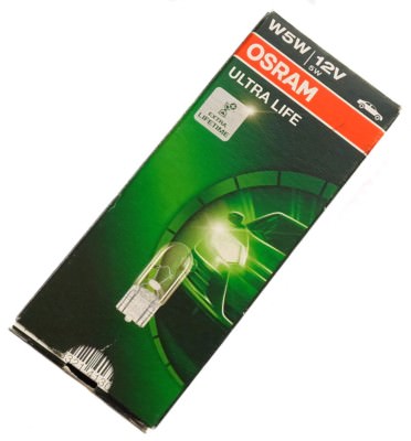 10X Osram Ultra Life W5W 12V License Plate Indoor Signal Lamp 2825ULT