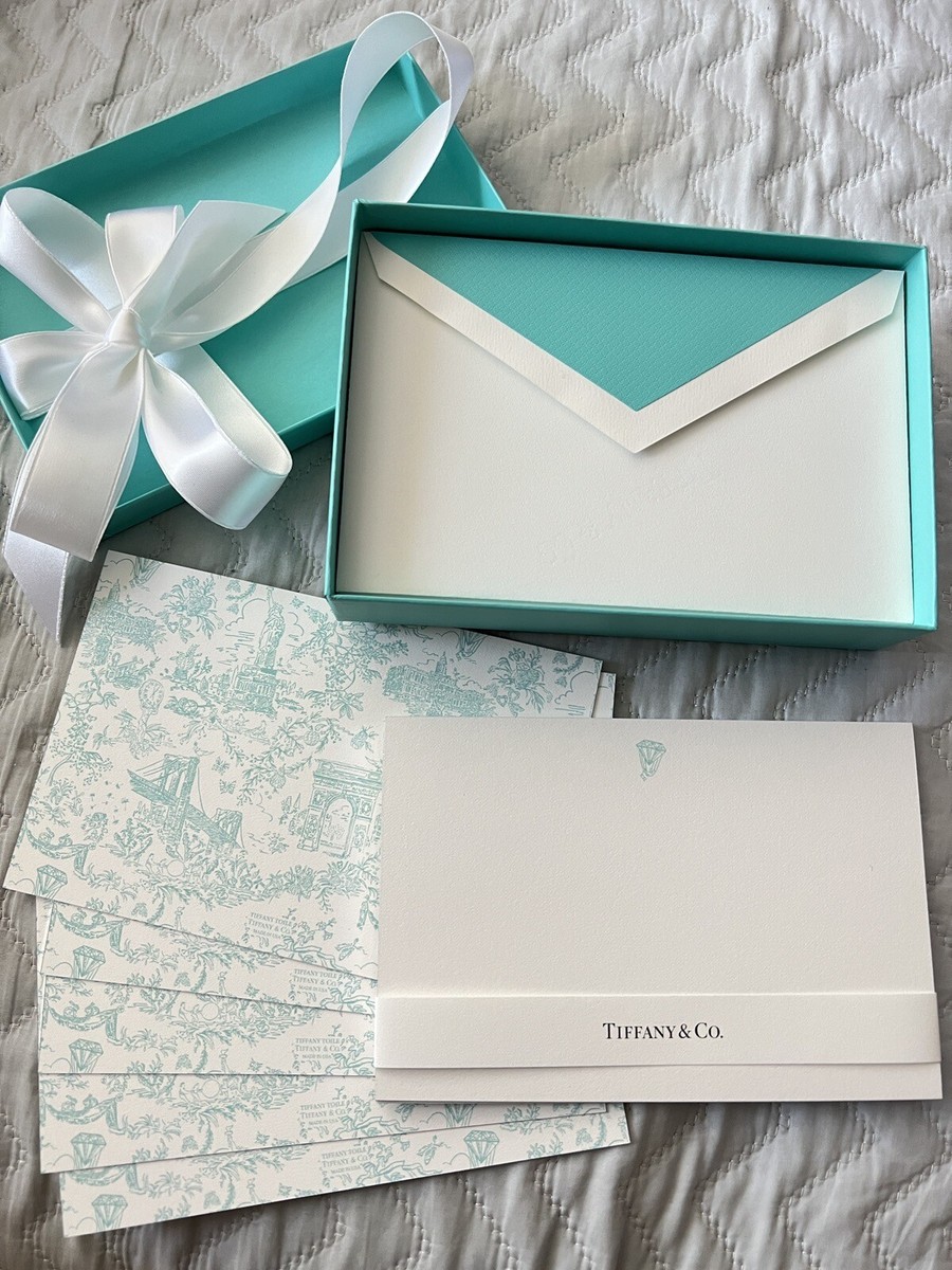 Tiffany & Co NYC Landmark Exclusive Toile Print Card Tiffany & Co NYC Landmark Exclusive Toile Print Card