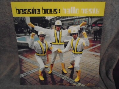 RARE PROMO Beastie Boys LP FLAT POSTER Hello Nasty hip hop BIZ