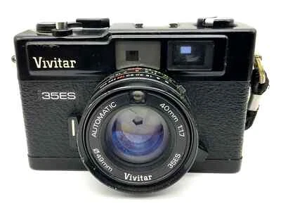 Vivitar 35ES Sucherkamera mit Automatic 40mm 1:1.7 Analogkamera schwarz - Bild 1 von 4