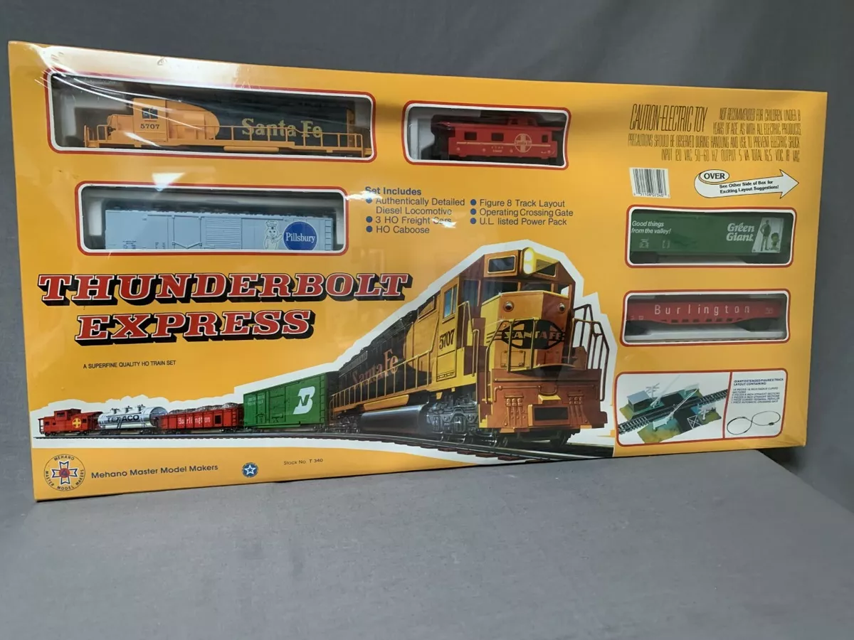 Vintage Thunderbolt Express Mehano HO Train Set Pillsbury/ Green Giant  Sealed