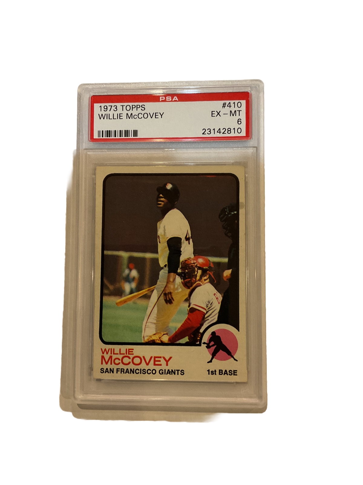 Willie McCovey 1973 Topps #410 PSA 6 EX - MT