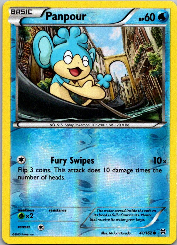 Pokemon XY Breakthrough Panpour Reverse Holo 41/162