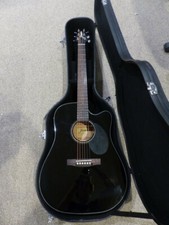 Jasmine Acoustic Electric Guitar Jd39ce-bk-u Black Right Handed