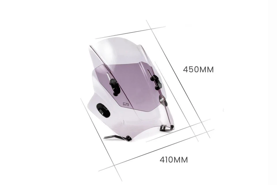 Puig Clear Adjustable Twin Screen Yamaha SR 400 2014-2016 - Image 4 of 4