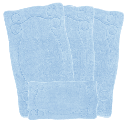 ROMANY GYPSY WASHABLE 4PCS MAT SET, CARAVAN TOURER SIZES 67X120CM Elvin - Picture 12 of 38