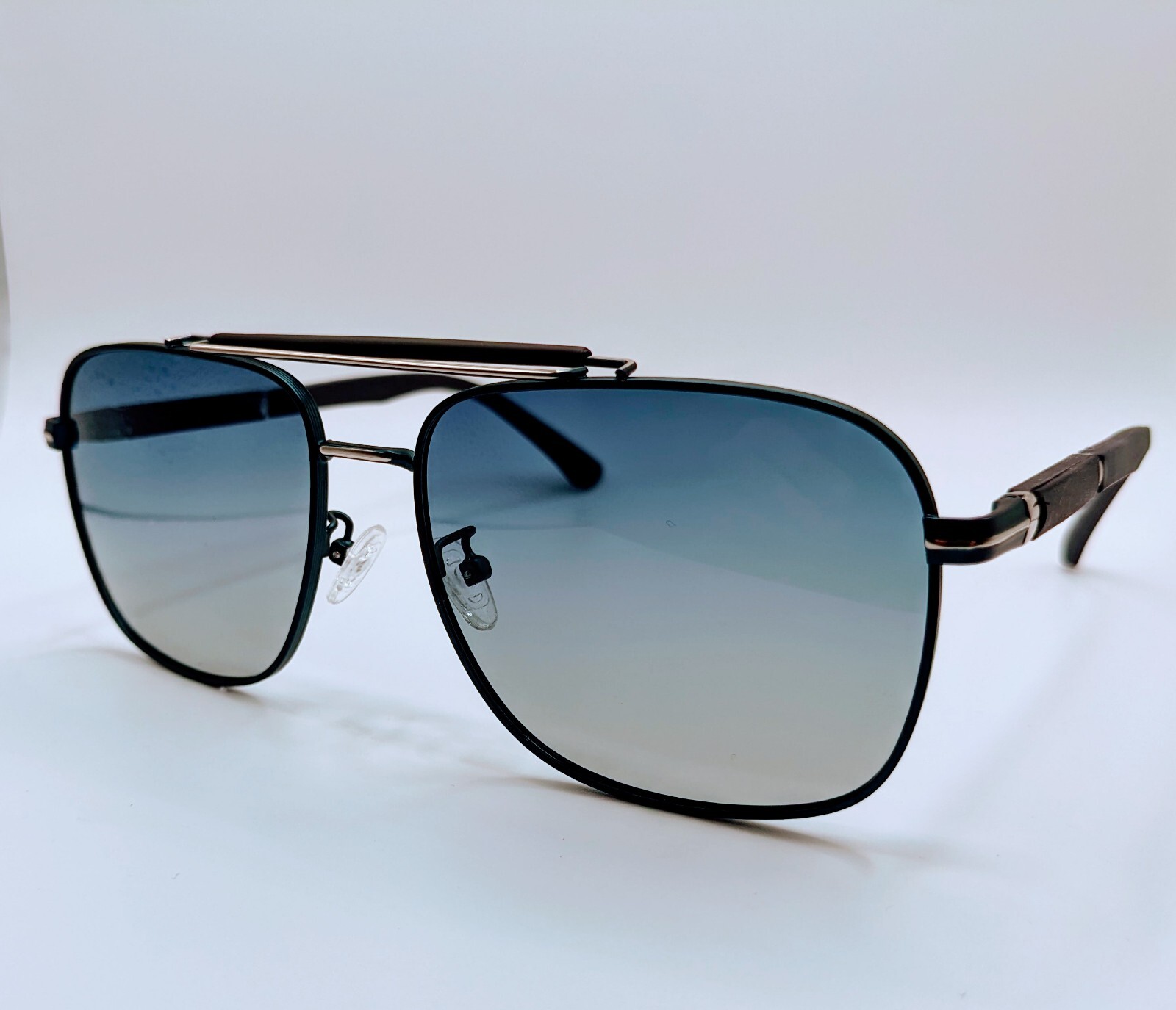 Polarized Aviator Sunglasses For Women Men Vintage Sports Driving Metal Gradient-image