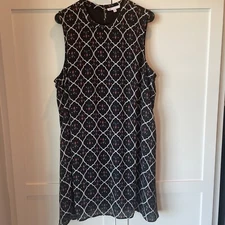 Daniel Rainn - DR2 - Sleeveless Dress - XXL - Black Floral - Excellent Condition