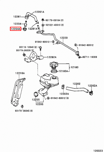 Genuine Hilux RZN149 RZN148 RZN147 RZN142 1R 2RZ 3RZ PCV Valve Rubber Grommet x2 - Picture 9 of 20