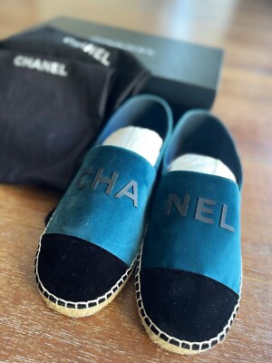 CHANEL Velvet Espadrilles Sz 39/8.5 - BRAND NEW