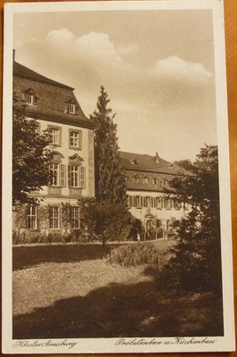 Postcard monastery Arnsburg approx. 1920 ex noble archive prelate building Lich Giessen Hessen