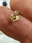 Vtg 14kt Solid Gold 1.046g Diamond & Pearl Earrings & Posts 15.8mm Marked/tested — photo 5