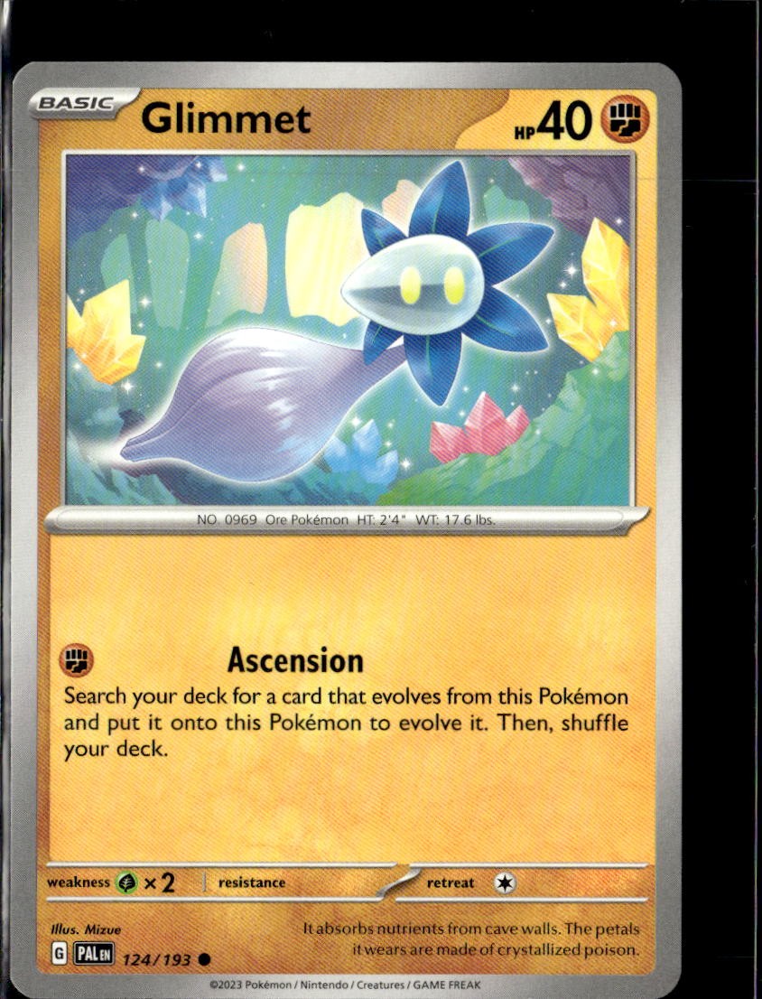 Pokemon Glimmet 124/193 Paldea Evolved Non Holo Common 4 Card Lot LP