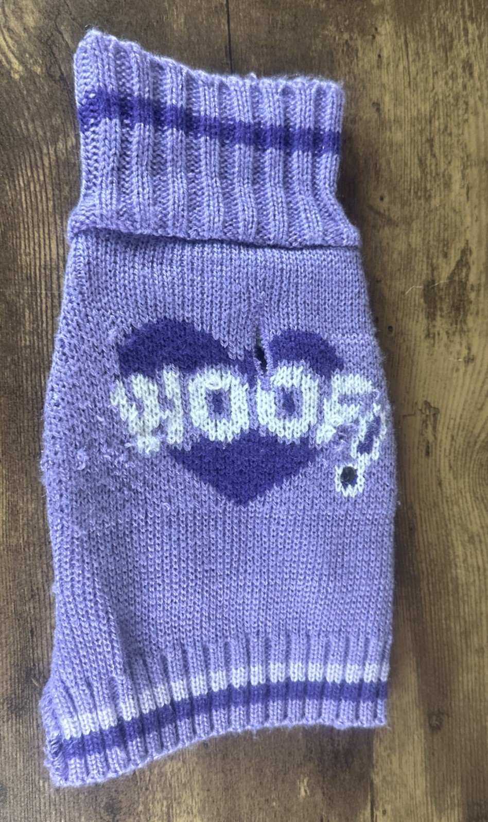 Dog Puppy Sweater Warm Cute Skull Bone ARF Woof XXS Halloween Christmas Purple