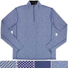 Greyson Men's Tate Pullover Mockneck 1/4 Zip Up Quick Drying with Graphic Print
