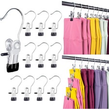Legging Organizer for Closet,Pants Hangers Space Saving,10 Pack,Metal Yoga Pa...