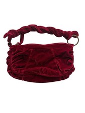 Vintage Payless Shoe Source Women  s Maroon Handbag Velvet Small Y2K Boho