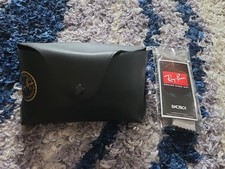 NEW Ray Ban Black Large Soft Case for Sunglasses  Eyeglasses with Cloth OEM