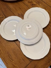 Royal Staffordshire Heirloom Ironstone J&G Meakin Set of 4 White Dinner Plates