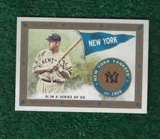 BABE RUTH - MLB HOF - 2021 TOPPS ALLEN & GINTER T51 MURAD REIMAGINED CARD #MR-31