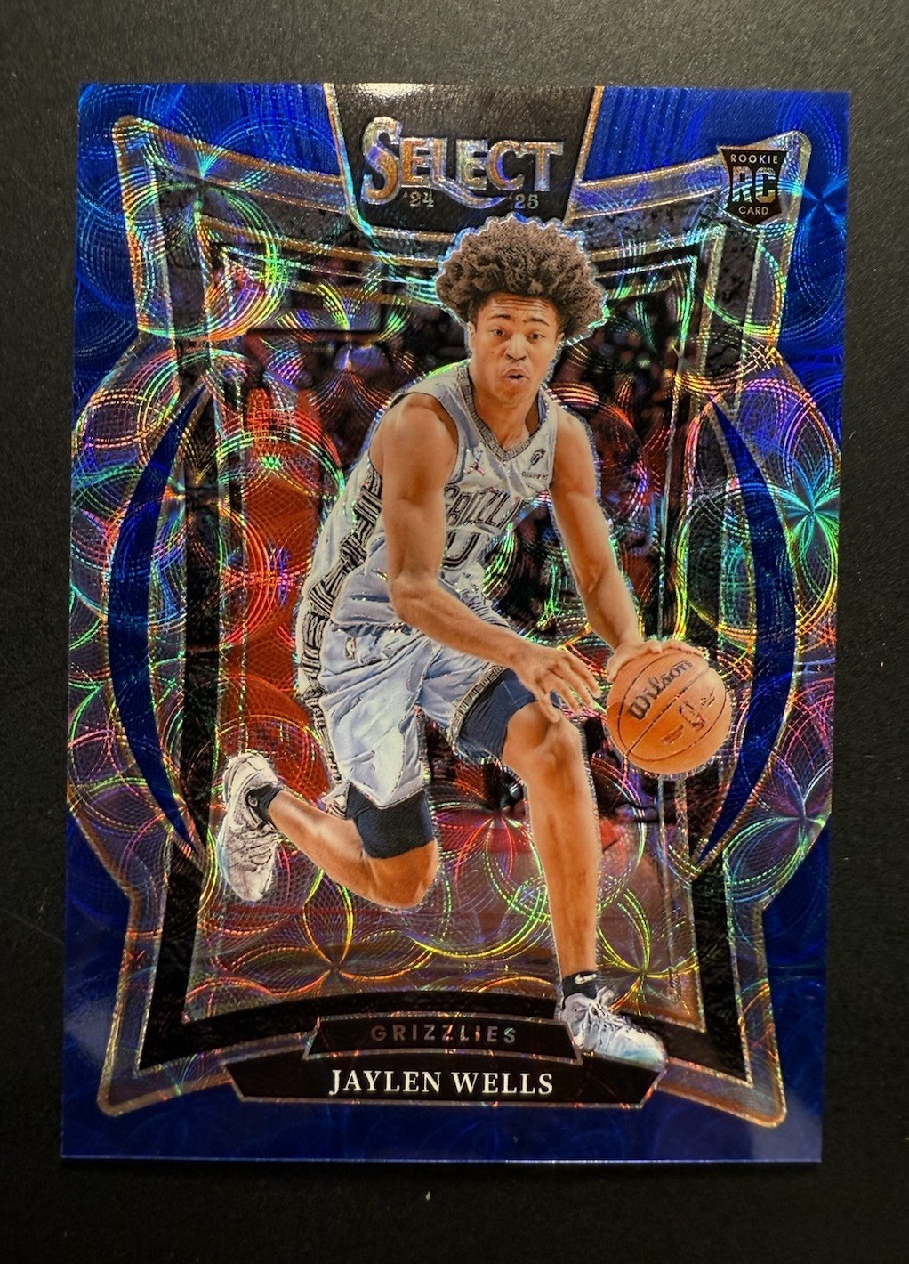2024-25 Panini Select Jaylen Wells Concourse Blue Scope Prizm Rookie RC /249 #79