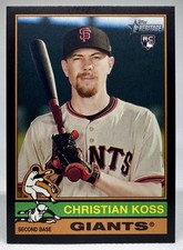 Christian Koss RC #538 - 2025 Topps Heritage High Number Black Border /50 SSP