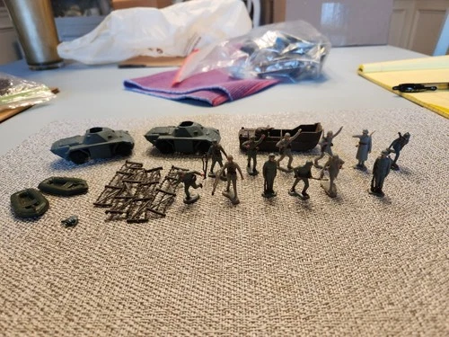 New ListingMarx Miniature, German Operation Attack Playset Soldiers Vehicles Acc SP Rare