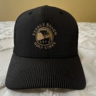 Pebble Beach Golf Links 1919 Black pinstriped Tan logo Golf Hat — photo 1