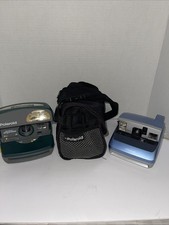 LOT OF 2 Polaroid Instant Film Cameras,one 600 One Step Express-bag- Untested