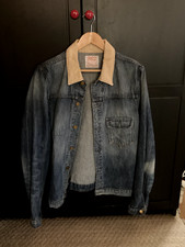 Bulleit X Noble Barrel-Aged Denim Jacket L Made in USA Cone Mills White Oak Deni