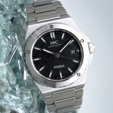 IWC Ingenieur Black Dial Stainless Complete Set Mint - IW328901