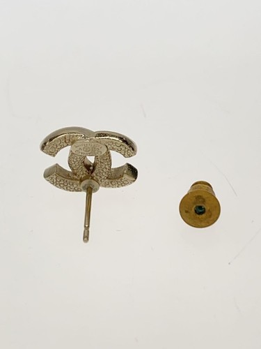 CHANEL earrings colored stone coco mark gold one ear - Photo 4/6