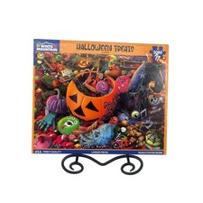 White Mountain Halloween Treats 1000 Piece Jigsaw Puzzle COMPLETE