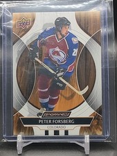 2024-25 UD Ebony Engrained Icons Peter Forsberg Colorado Avalanche 