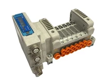 SMC VV5Q11-06N7SEAN-D0S Pneumatic Valve Manifold Base 6-Station EX260-SEN1