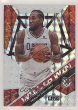 2019-20 Panini Mosaic Will to Win Silver Mosaic Prizm Kawhi Leonard #4 00zd