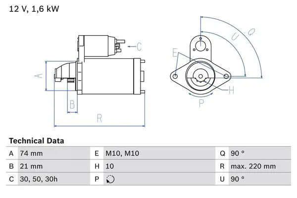 Bosch Démarreur 0 986 022 930 - Image 2