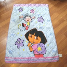Nick Jr Dora the Explorer Boots Toddler Kids Comforter Bedding Blanket 38 x 57"