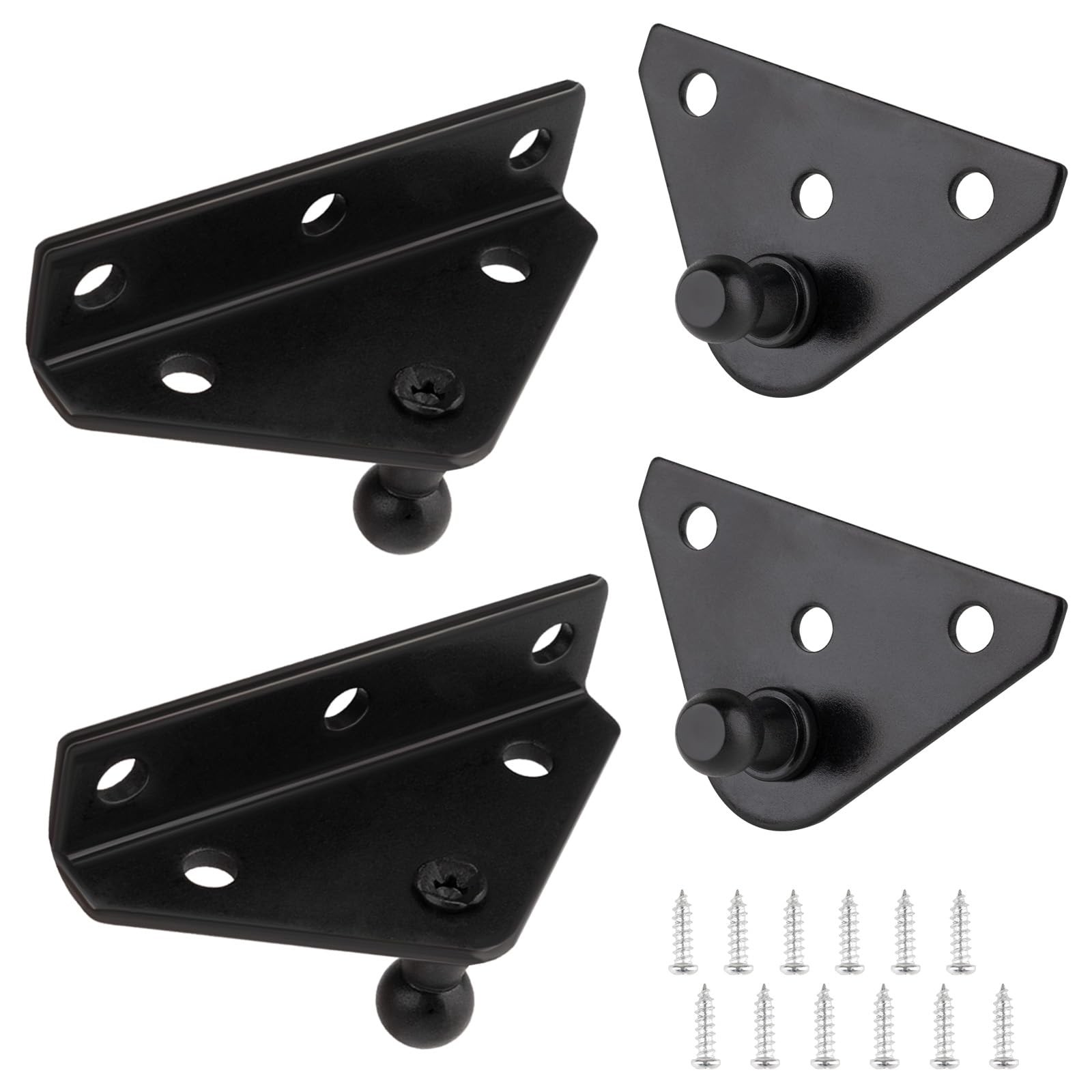 Ojtrtdr 4PCS 10mm Ball Stud Brackets, Premium Gas Strut Mounting Bracket, Bal...