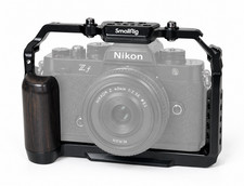SmallRig 4261 Camera Cage for Nikon Z f with Wooden Grip