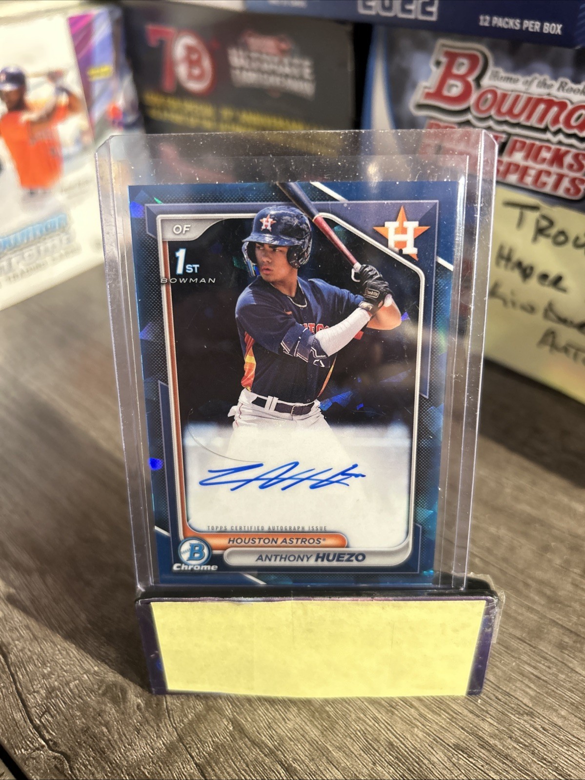 2024 Bowman Sapphire 1st Prospects Anthony Huezo Auto Houston Astros